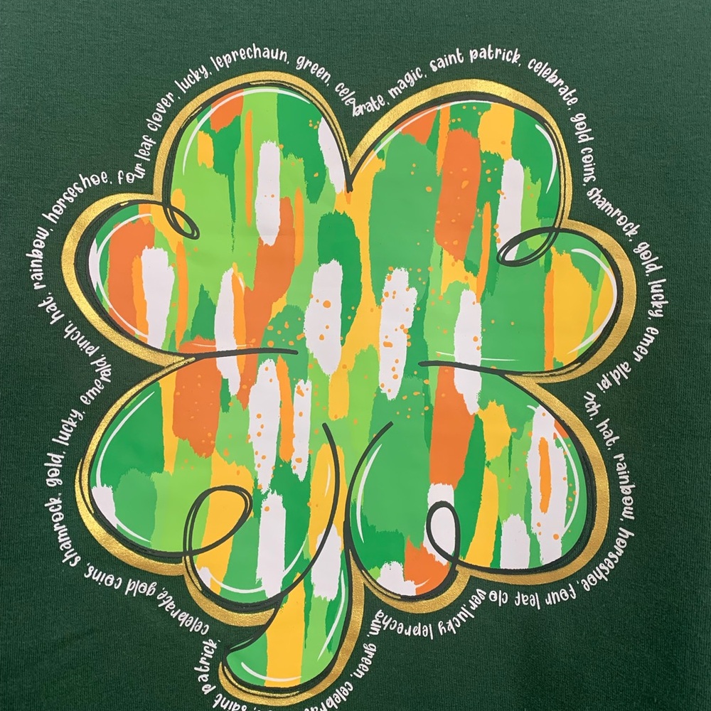 NWOT St. Patrick’s Graphic Sweatshirt 2XL - Picture 2 of 4